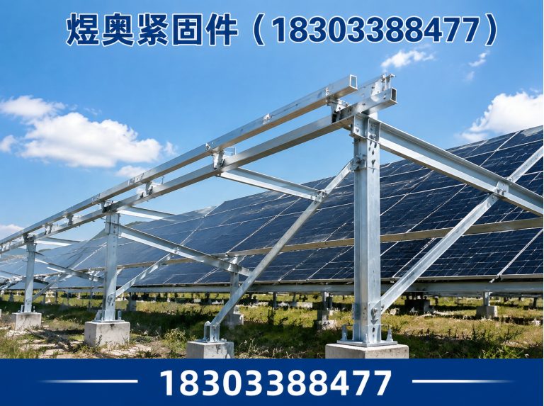 邱县热镀锌光伏支架展示图